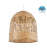 GLOBOSTAR® BORA-BORA 01735 Boho Κρεμαστό Φωτιστικό Οροφής με Ντουί 1 x E27 AC 220-240V IP20 - Μπεζ - Μ42 x Π42 x Υ44cm